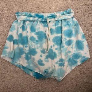 Blue Tie-Dye Women's Shorts